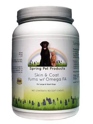 Spring Pet Skin & Coat YUMS with Omega-3 Fatty Acids